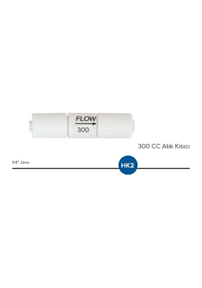 Su Arıtma Cihazı 300 Cc Atık Kısıcı 1/4 Jaco