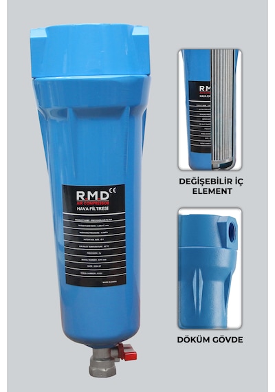 R.m.d Kompresör Kompresör Su Tutucu Filtre 1-1/2