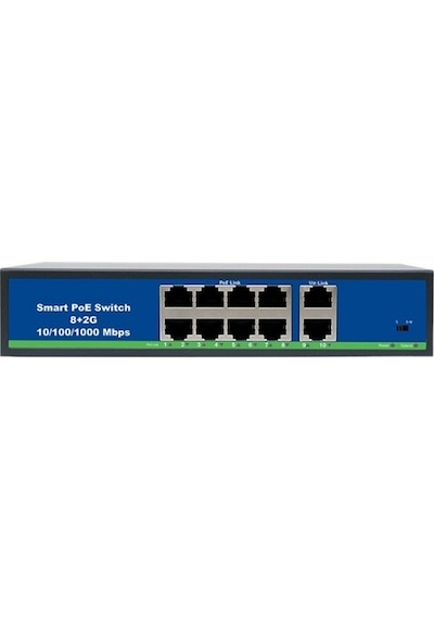 8 Port Poe Switch 2 Port Uplink Gigabit
