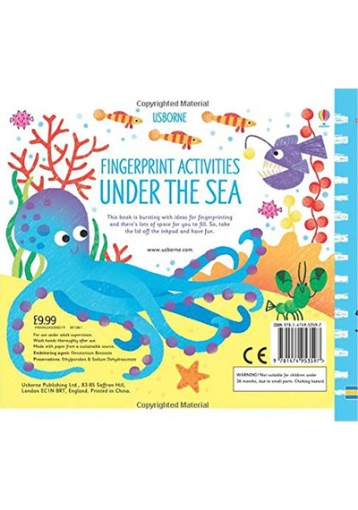 Usborne Fingerprints Activities Under The Sea 6+ Yaş