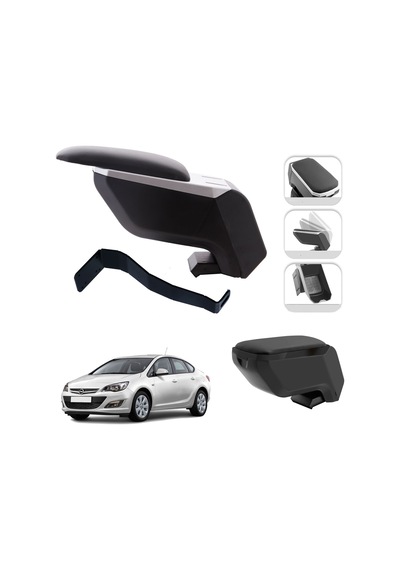 Mis Paket Opel Astra J Sedan 2012-2018 Delmesiz Çelik Ayaklı Kolçak + Askılı Koku + Micro Fiber Bez + Torpido Süngeri