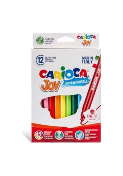 Yıkanabilir Keçeli Boya Kalemi 12li & Wax Yıkanabilir Pastel Boya Kalemi 12'li & Sulu Boya 30mm 12li