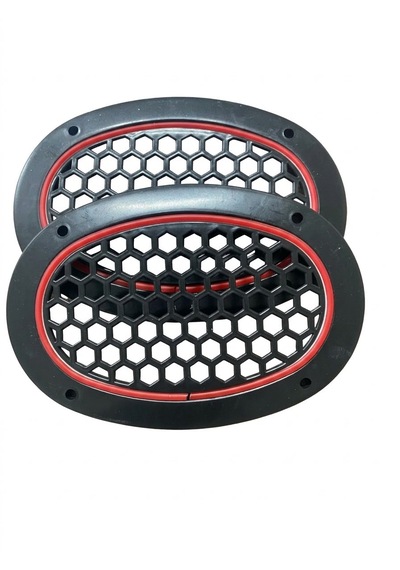Oval Kırmızı Ledli Hoparlör Kapağı
