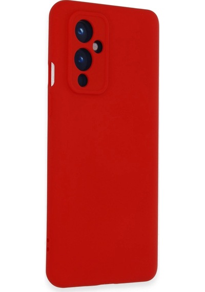 One Plus 9 Kılıf Nano İçi Kadife Silikon - Kırmızı Renkli