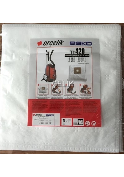 Beko Uyumlu Bks 3210 2240 C 2240 A 2250 Süpürge Toz Torbası 20 Adet