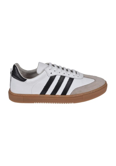Floor Hakiki Deri Erkek Spor Ayakkabı Sneaker Mak-3030m Beyaz Siyah