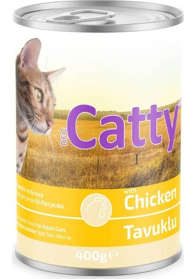 Catty Sos İçinde Tavuk Etli Kedi Konservesi 400 Gr