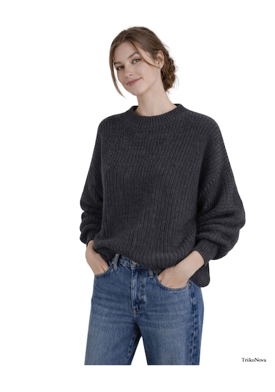 Trikonova Oversize Triko Kazak Antrasit