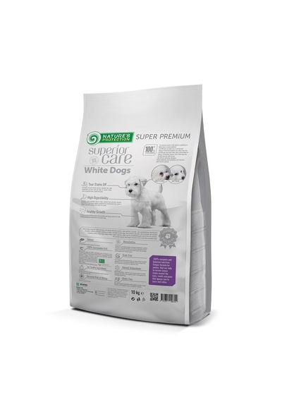 Nature's Protection Superior Care Beyaz Tüylü Köpekler İçin Tahılsız Somonlu Tüm Irklar Yavru Köpek Maması 10kg