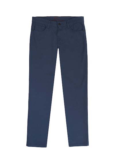 AC&Co / Altınyıldız Classics Erkek Petrol Slim Fit Dar Kesim 5 Cep Armürlü Esnek Pantolon 001
