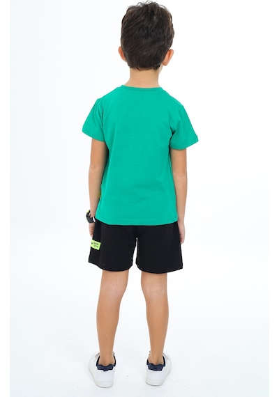 Toontoy Kids Toontoy Erkek Çocuk Yakası Baskılı Şortlu Takım Koyu Yeşil Toontoy Kids Toontoy Erkek Çocuk Yakası Baskılı Şortlu Takım Koyu Yeşil