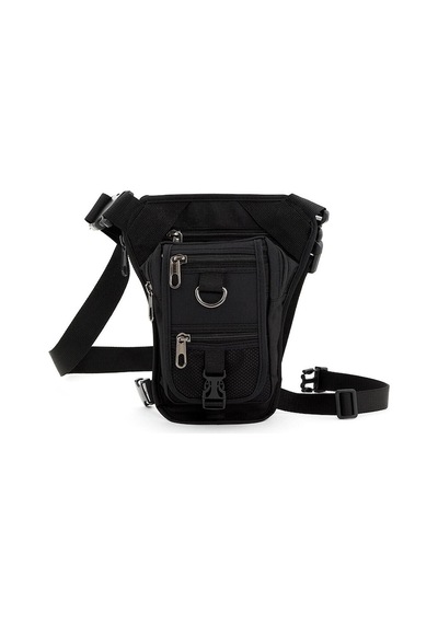 Yclgrup Unisex Siyah Motosiklet Kurye Bel Bacak Çantası