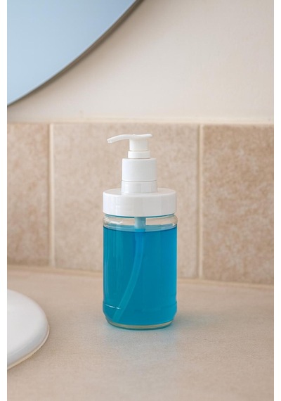 Buççin Online Mağaza 2 Adet Set 320 Ml - Cam Lüks 10,8 Oz Glasoap Sıvı Sabunluk Plastik Ürün Bulaşık Deterjanı Çamaşır Pl Çok Renkli