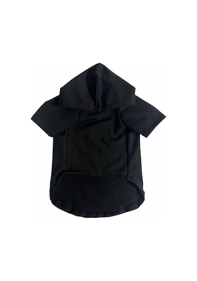 Siyah Renk Kapişonlu Sweatshirt - Köpek Ve Kedi Kıyafeti, M Beden
