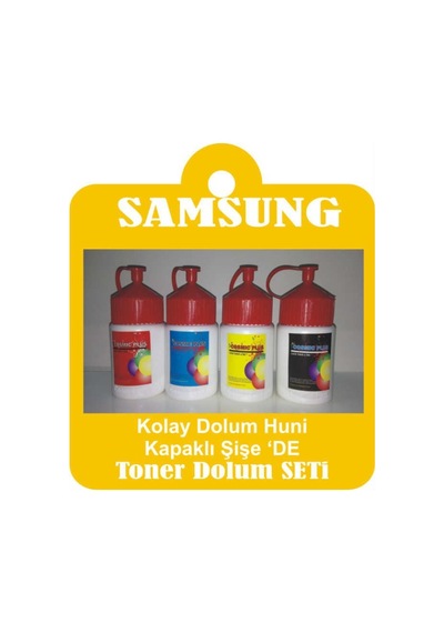 Samsung Clp300 Yazıcı için Uyumlu Toner Tozu Dolum Seti 25 Gr