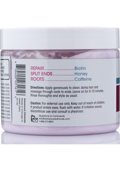 Advanced Clinicals Biotin Kırılma Önleyici Saç Onarıcı Maske 340 G