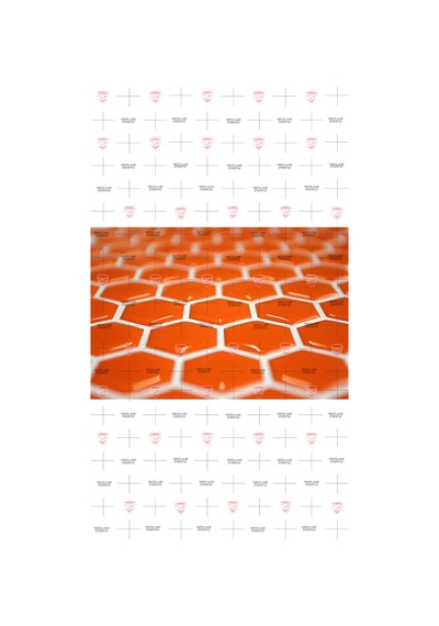 Bal Petek 3D Sticker 70 Parça Turuncu Yan Pad