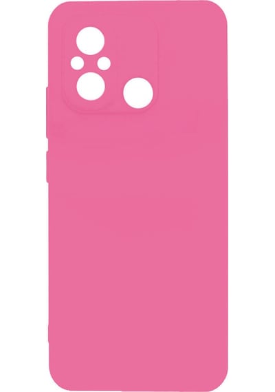 Noktaks - Xiaomi Uyumlu Xiaomi Redmi 12c - Kılıf Mat Soft Esnek Biye Silikon - Pembe