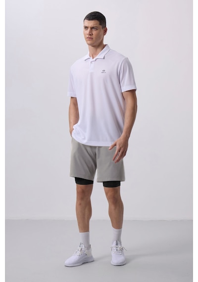 Tommy Life Taş İnce Yumuşak Standart Fit Erkek Taytlı Şort - 81287 Taş