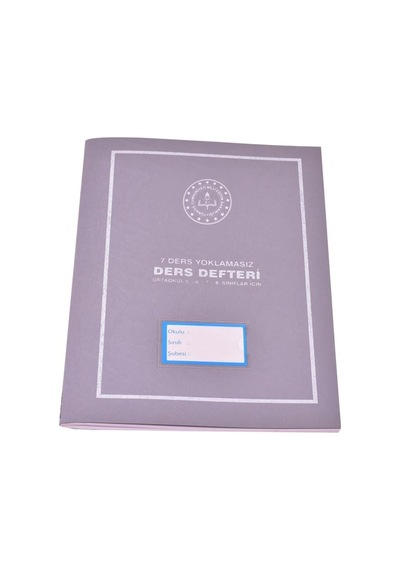 Gülpaş Ders Defteri Yoklamasız 678 Sınıf 7 Ders Plastik Kapak