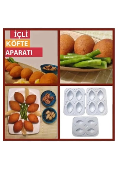 Pratik 4 Lü Içli Köfte Kalıbı Içli Köfte Aparatı - Içli Köfte Kal Pratik 4 Lü Içli Köfte Kalıbı Içli Köfte Aparatı - Içli Köfte Kal