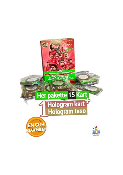 Süper Star Futbol Kart - Özel Sette 72 Kart Ve Hologramlarla Efsane Deneyim