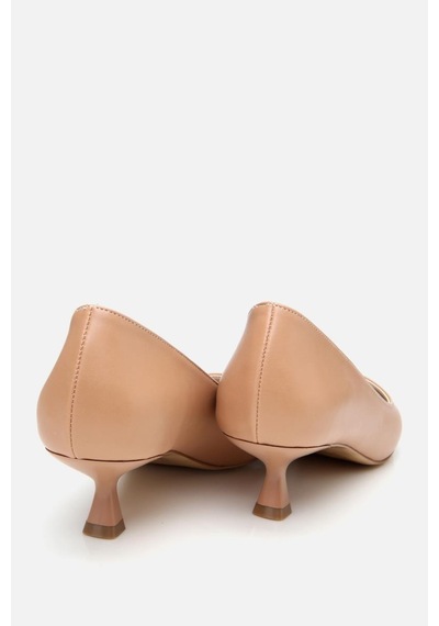 Yaya By Hotiç Yaya Kadın Bej Kısa Topuklu Stiletto Bej