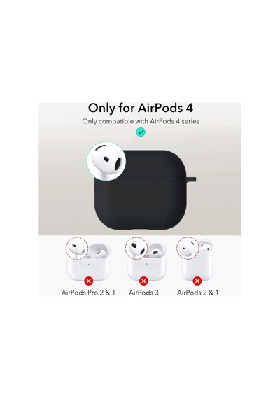 Caseonn Apple Airpods Uyumlu 5 Kılıf Askı Aparatlı Lansman Beyaz