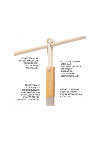 Thalia Home Portakal Çiçeği & Vanilya Kokulu İpli Dolap Kokusu Çubuğu 3 x 40 G