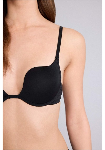 Defacto Kaplı Yarım Dolgulu Balenli Bra D0812ax26spbk81 Siyah-bk81
