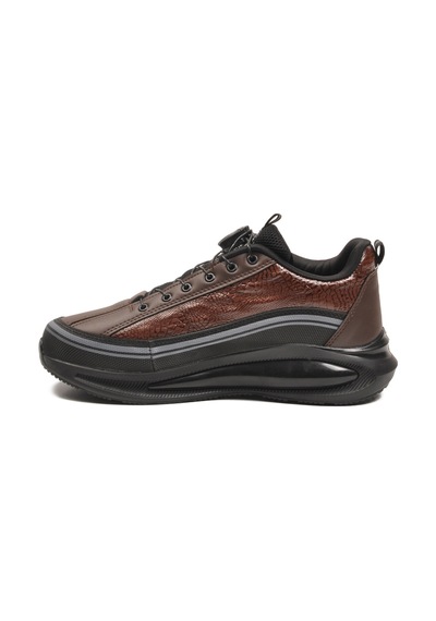 Siyah Kahve Memory Foam Misina Bağcıklı Erkek Sneaker 2250 M Siyah-kahve