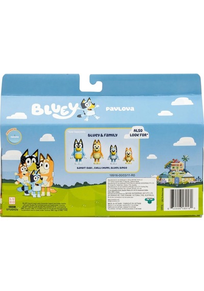 Bluey 4'lü Figür Set Pavlova 18915