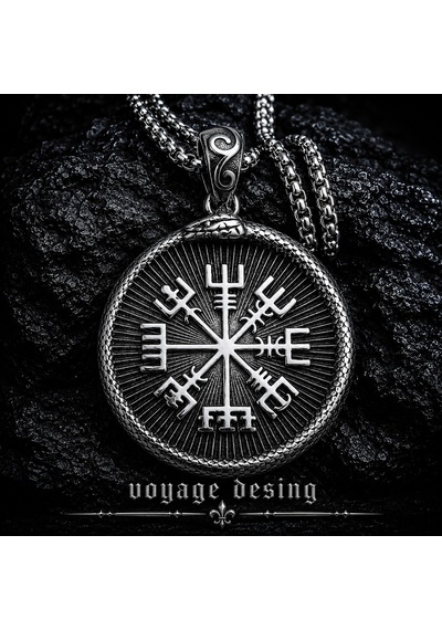 Paslanmaz Çelik Antik Gümüş Renk Çift Taraflı Viking Mitolojisi Vegvisir Valknut Viking Kolye Antrasit Paslanmaz Çelik Antik Gümüş Renk Çift Taraflı Viking Mitolojisi Vegvisir Valknut Viking Kolye Antrasit