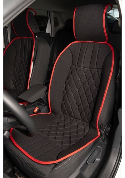 Elegance 2'Li Set Minder Siyah-Kırmızı / Klmny536