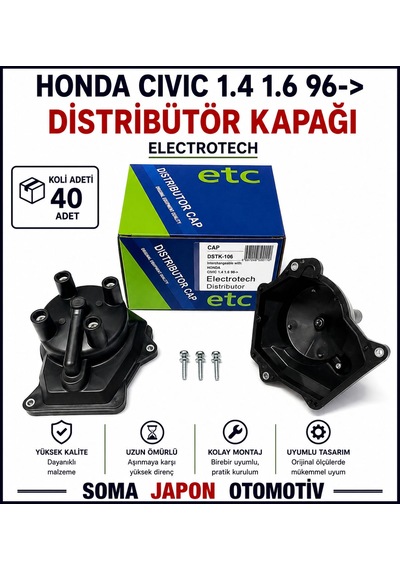 Civic 1.4-1.6 1996 Sonrası Distribütör Kapağı Dstk-106