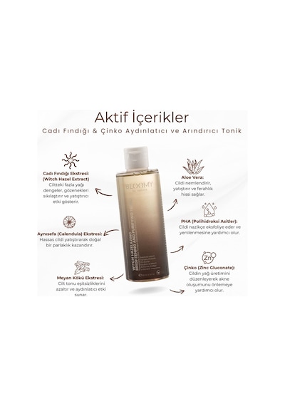 Cadı Fındığı & Çinko Aydınlatıcı Ve Arındırıcı Tonik