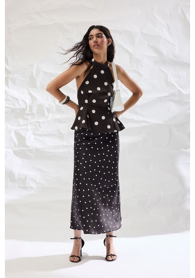 Defacto Regular Fıt Halter Yaka Poplin Kolsuz Bluz I2020ax26aubn340 Kahve-bn340