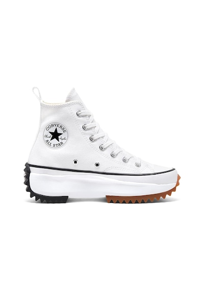 Converse Run Star Hike Canvas Platform Erkek Beyaz Sneaker Ayakkabı 166799c Beyaz