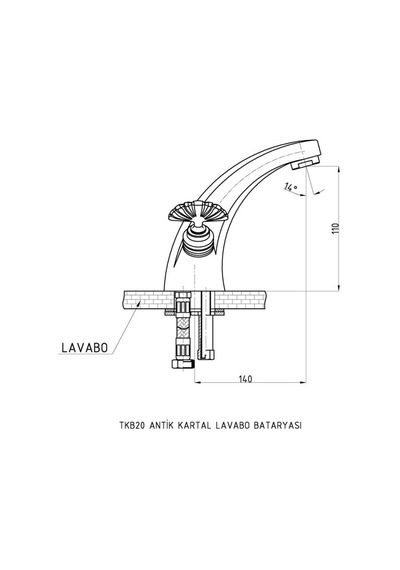 Gpd Antik Kartal Lavabo Bataryası Tkb20