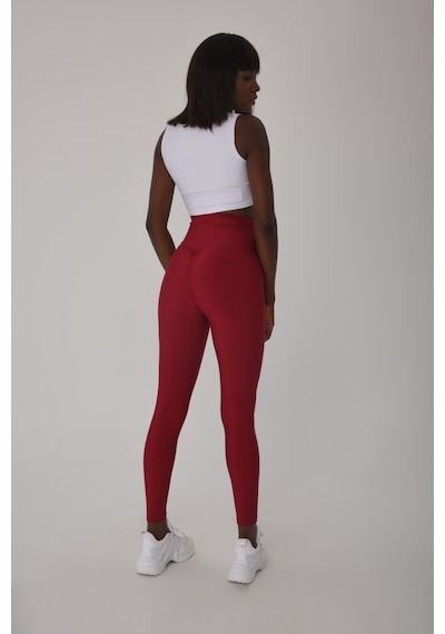 Lismina Bordo Arkası Büzgülü - Scrunch Butt - Spor Tayt