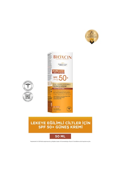 Bioxcin Sun Care Lekeye Eğilimli Ciltler Spf 50 Güneş Kremi 50 ml - Alfa Arbutin, Kolajen, Hyaluronik Asit