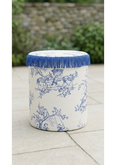 Toile Azure Puf Sarı
