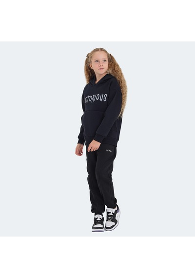 Slazenger  LEXUS Çocuk Kapüşonlu Cepli Lacivert Sweatshirt