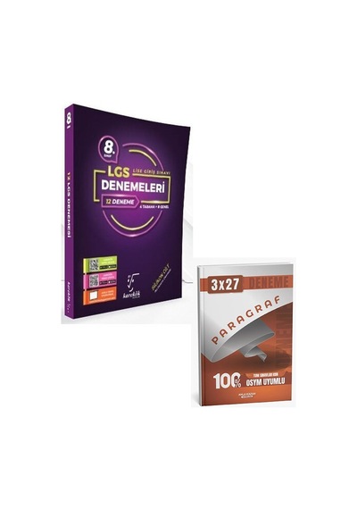 2027 Karekök 2027 8. Sınıf Lgs 12 Li Deneme Seti+anla Kazan Paragraf Deneme