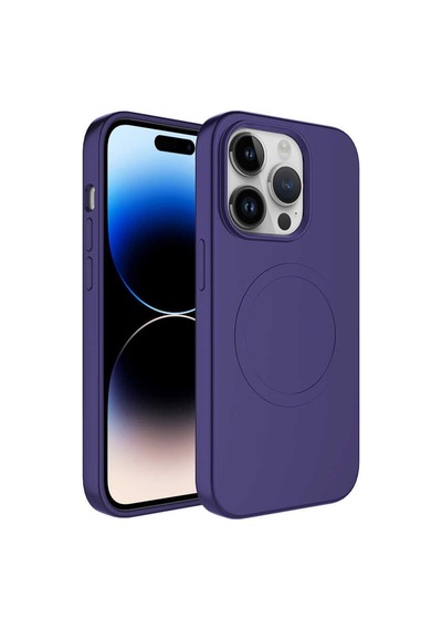Zeyline Apple Uyumlu iPhone 11 Pro Magsafe Wireless Şarj Özellikli Pastel Renk Silikon Zore Plas Kapak-mürdü