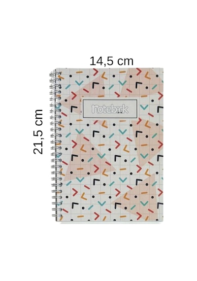 A5 Spiralli Shapes Defter 40 Yaprak 3'lü Tamamı Çizgisiz