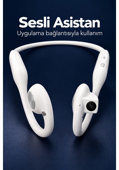 Açık Kulak Tasarımlı Kablosuz Kulaklık Dahili Kameralı