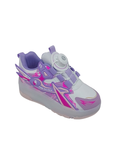 Zerhan Free Balance 250 Kız Çocuk Işıklı Patenli Tekerlekli Sneaker Spor Lila