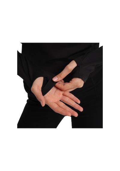 Sportive Dewey Half-zip Kadın Siyah Koşu T-shirt 25kk1033-syh 1776392 SIYAH