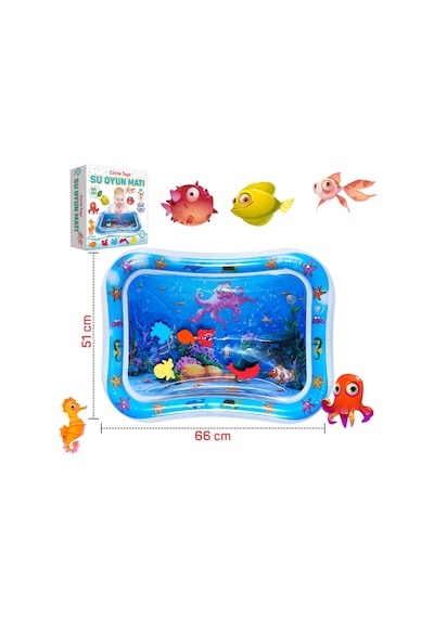 Circle Toys Bebek Su Matı Tummy Time Aktivite Oyuncağı Su Havuzu